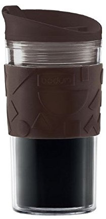 Bodum Travel Mug - Kunststoff mit Silikonband - Farbe Braun - 0,35 L - A11103-XYB-Y16-5