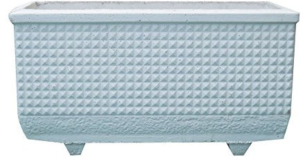 ARTISTICA GRANILLO VASI, FIORIERA in Cemento, Punta di Diamante 100X40 H55 CM.