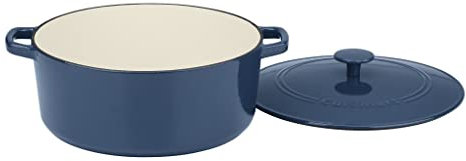 Cuisinart CI670-30BG Batterie de cuisine classique en fonte émaillée, bleu provençal