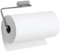 iDesign Portarrollos de cocina, sujeta rollos de metal con barra oscilante, portarrollos de pared para 1 rollo de cocina, plateado