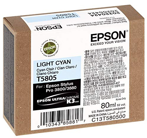 Epson T5805 Light Cyan Ink Cartridge C13T580500