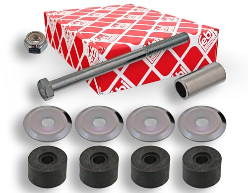 febi bilstein 42583 Verbindungsstange mit Mutter, Unterlegscheiben und Lagern, 1 Stück