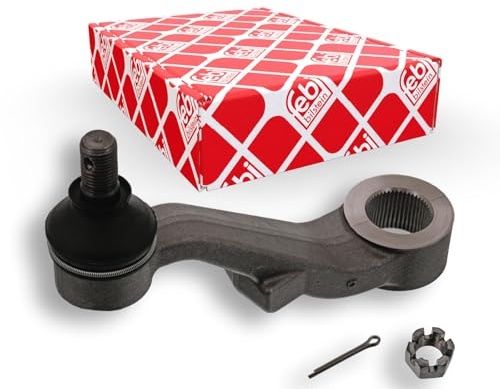febi bilstein 43199 Lenkstockhebel mit Kronenmutter und Splint, 1 Stück | Kompatibel mit: TOYOTA HILUX VI Pick-up, RAV 4 IV