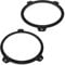 tomzz Audio 2804-010 Anillos de Altavoces Soportes adaptadores compatibles con BMW 3 E46 Puerta Delantera para Altavoces DIN de 165 mm