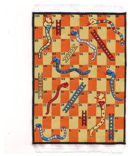 MyTinyWorld Dolls House Miniature Small Childrens Rug With Snakes And Ladders
