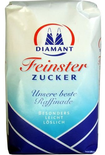 Diamant Feinster Zucker 1 kg, mehrfarbig