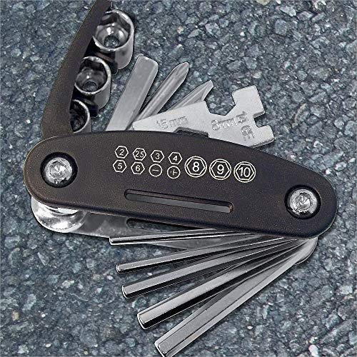 Accessotech Bike Bicycle Multi Repair Tool Kit Allen Key Hex Spoke Wrench Mountain Cycle