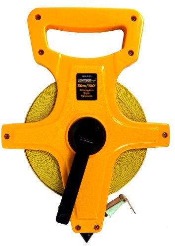 Johnson Level & Tool 1829-0100 Fiberglas-Klebeband, lang, 254 cm, Gelb, 1 Klebeband