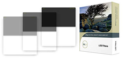 LEE 229403 Square Lens Filter, Half ND, Hard Set, 5.9 x 6.7 inches (150 x 170 mm), for Light Adjustment, ND0.3/ND0.6/ND0.9, 3-Piece Set