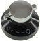 Spares2go Gas Control Knob Switch & Shaft for New World 444440036 600SIDLM Oven Cooker Hob (Silver/Black)