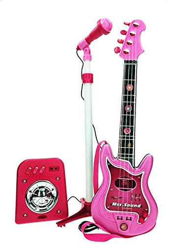 Claudio Reig - Conjunto Flash micrófono + bafle + Guitar Color Rosa ( 8441)