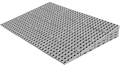 Schwellenrampe Modular für innen | Rampe für Türschwellen | In verschiedenen Höhen erhältlich | Rollstuhlrampe (7,4 bis 9 cm x 100 cm)