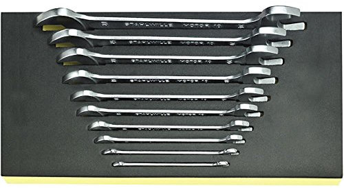 Stahlwille 96838187 TCS 10/10 Doppelmaulschlüsselsatz in TCS-Einlage, 6 x 7 mm bis 24 x 27 mm, 10-teilig