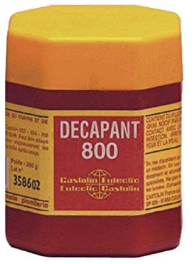 décapant 800 - pour brasure cupro-phospore poudre rose en pot de 200g - castolin 8000200p