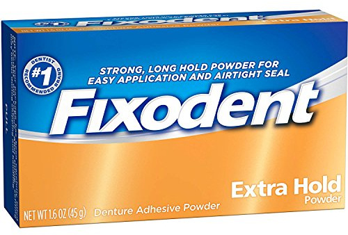 Fixodent Pwd Ex Hold Size 1.6z Fixodent Extra Hold Denture Adhesive Powder