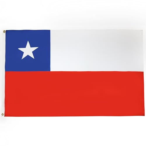 AZ FLAG - Flagge Chile - 90x60 cm - Chilenische Fahne 100% Polyester mit Messing-Ösen - 50g