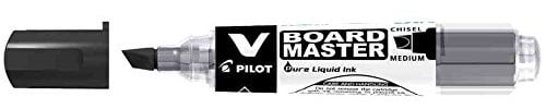 PILOT V BOARD Marker Whiteboard MASTER abgeschrägt, wiederaufladbar, Schwarz