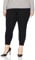 Skyes The Limit Damen Plus Side Zipper Mid Calf Leggings, Onyx, 1X