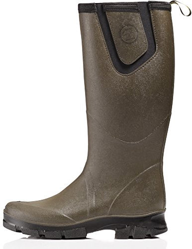 Professionali Galosce da Uomo in Neoprene PU da Caccia Pesca Suola Antiscivolo Leggere Silenziose ed Elastiche Suola Geometrica(Verde, 44)