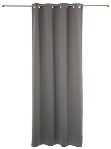Atmosphera - Lot de 2 Rideaux occultants Gris - 135x240 cm