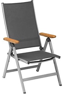 Kettler Multipositionssessel Granada, Rückenlehne verstellbar, Teakholz-Armlehne