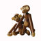 Kay Bojesen AFFE klein Figuren 18.5 cm Affen Weihnachtsdekoration, Holz dunkel