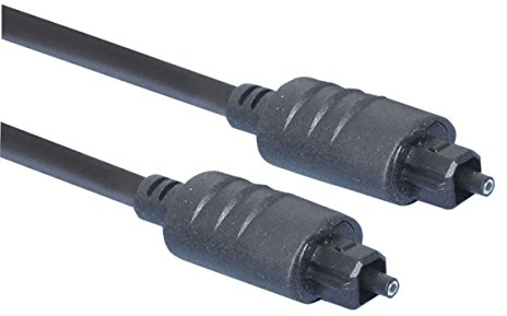 Toslink Plug to Toslink Plug, Black