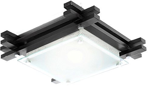 Deckenleuchte Edison Größe: 8,5cm H x 27cm W x 27cm T, Farbe (Gestell): Dunkel