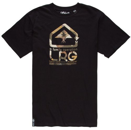 LRG Herren Big-Tall Grainman Camo T-Shirt, Schwarz, 3X-Groß