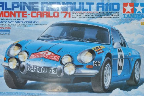 Tamiyia Renautl Alpine A110 Monte-Carlo 1971 Rally 24278 Kit Bausatz 1/24 Modell Auto mit individiuellem Wunschkennzeichen