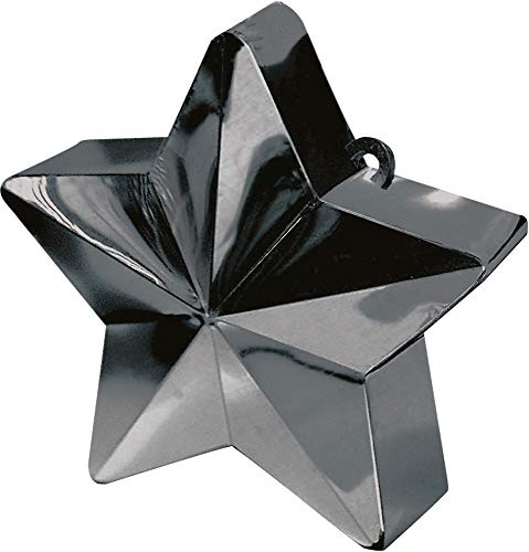 Shinny Black Star Balloon Weights Party Decoration - 1 Pc.