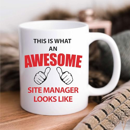 60 Second Makeover Limited This is What an Awesome Site Manager Looks Like Mug Present Gift Cup Birthday Christmas