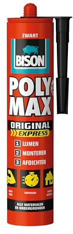 Bison PolyMax Express montagelijm - zwart - 425 g