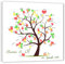 galleryy.net Fingerabdruck Baum Leinwand *50 x 50 mit NAMEN & DATUM - INKL Zubehör-Komplettset mit Stift und Stempelkissen