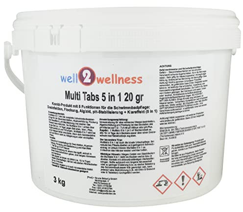 Chlor Mini Multitabs 5 in 1 / kleine Multitabs 20g mit 5 Funktionen - 3,0 kg