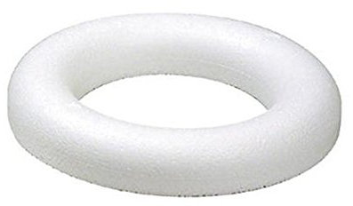 KnorrPrandell 6759459 - Styroporhalbring 25 cm, Packung mit 2 Halbringen