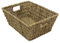 Seagrass rectangular storage basket 37 x 28 x15cm home office caravan