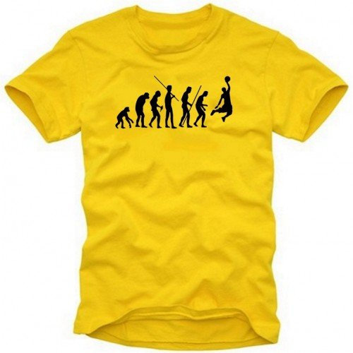 Basketball - Evolution ! T-Shirt gelb Gr.XL