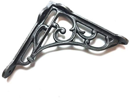 knobs and knockers A Pair of Small Classic Victorian Scroll Shelf Brackets 5 Inch Bracket Cast Iron