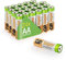 GP Mignon AA LR6 Vorratspack 24 Stück GP Batteries Super Alkaline (03015AB24) inklusive praktischer PET Aufbewahrungsbox, 24x AA