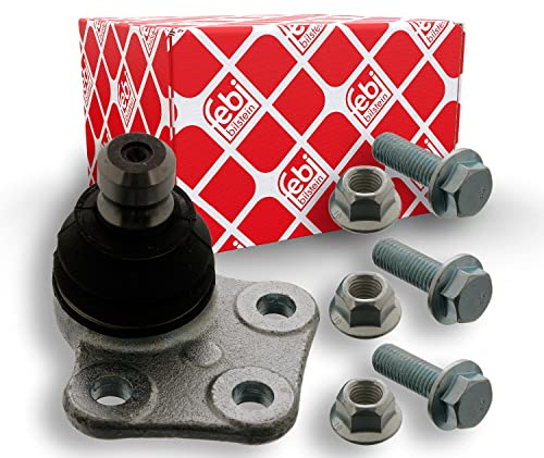 febi bilstein 39023 Traggelenk mit Schrauben und Sicherungsmuttern, 1 Stück | Kompatibel mit: RENAULT KANGOO / GRAND KANGOO II, KANGOO BE BOP, KANGOO Express