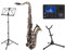 Classic Cantabile Winds TS-450 Antique Yellow Tenorsaxophon SET (Messing, Vintage Lackierung, Hoch-Fis-Klappen, Koffer, Ständer, Tuner, Metronom, Notenständer)