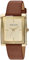 Anne Klein Women's Leather Strap Watch Brown