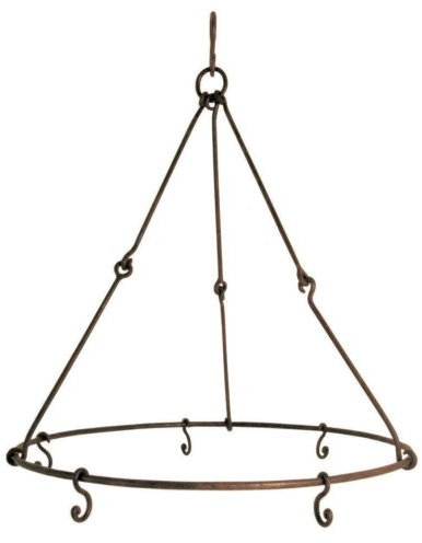 Esschert Design Sèche-Fleurs et Aromates - Séchoir à Herbes Suspendu - Métal Rustique - Gris - 14 dia., 13.8 W x L 15.8 H - Résistant à l'Intempérie - Outdoor - Jardin/Herbes