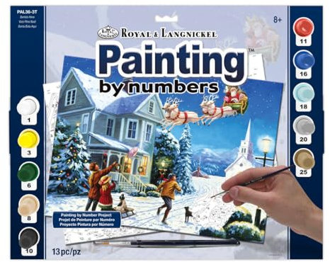 Royal & Langnickel PAL36 Peinture au numéro 11x 15 L'Arrivée du Père Noël