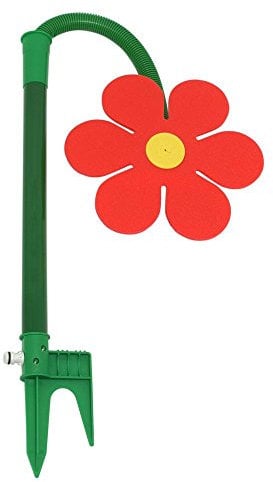 FloraSun Funflower - die lustige Gartendusche, Wasserspiele zur Gartenbewässerung, rot