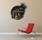 blattwerk-design Wandtattoo, Wandaufkleber - Spruch: My Home is My Castle - Dekoration - Schloss - Home (M050 Blau, 470 mm x 450 mm)