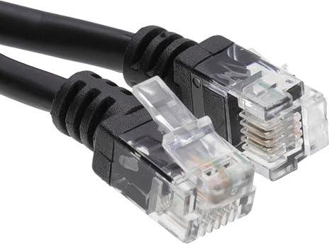 kenable ADSL 2+ High Speed Broadband Modem Cable RJ11 to RJ11 3m BLACK