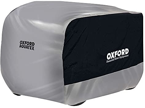 Oxford CV210 Aquatex ATV 2016 ATV Geländegängig Fahrzeug Quad Motorrad Regen/Sonne/Staub/Schnee Abdeckung - weiß blau, Large