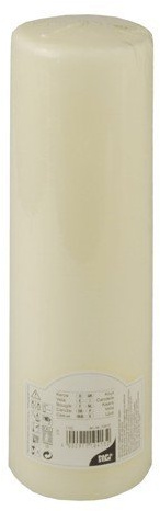 Stumpenkerze Ø 80 mm · 290 mm elfenbein Ivory.